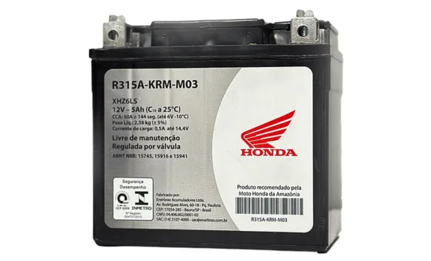 Bateria Recomendada Honda