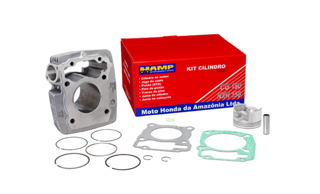 Kit Cilindro, Pistão e Anéis do Motor - Linha CG 150