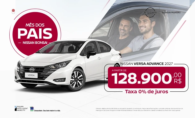 1.6 Advance CVT 2026 - Nissan Versa Advance 2027 | R$ 128.900 + R$ 2.000 de bônus