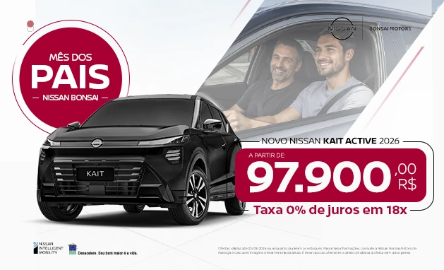Active  - Oferta PCD | Nissan Kait Active 2026 a partir de R$ 97.900