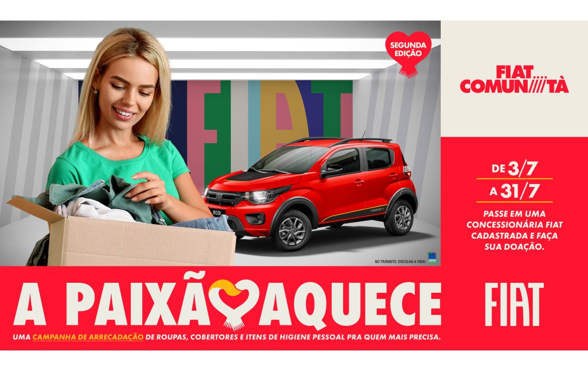 A Paixão Aquece - campanha para arrecadar roupas e cobertores