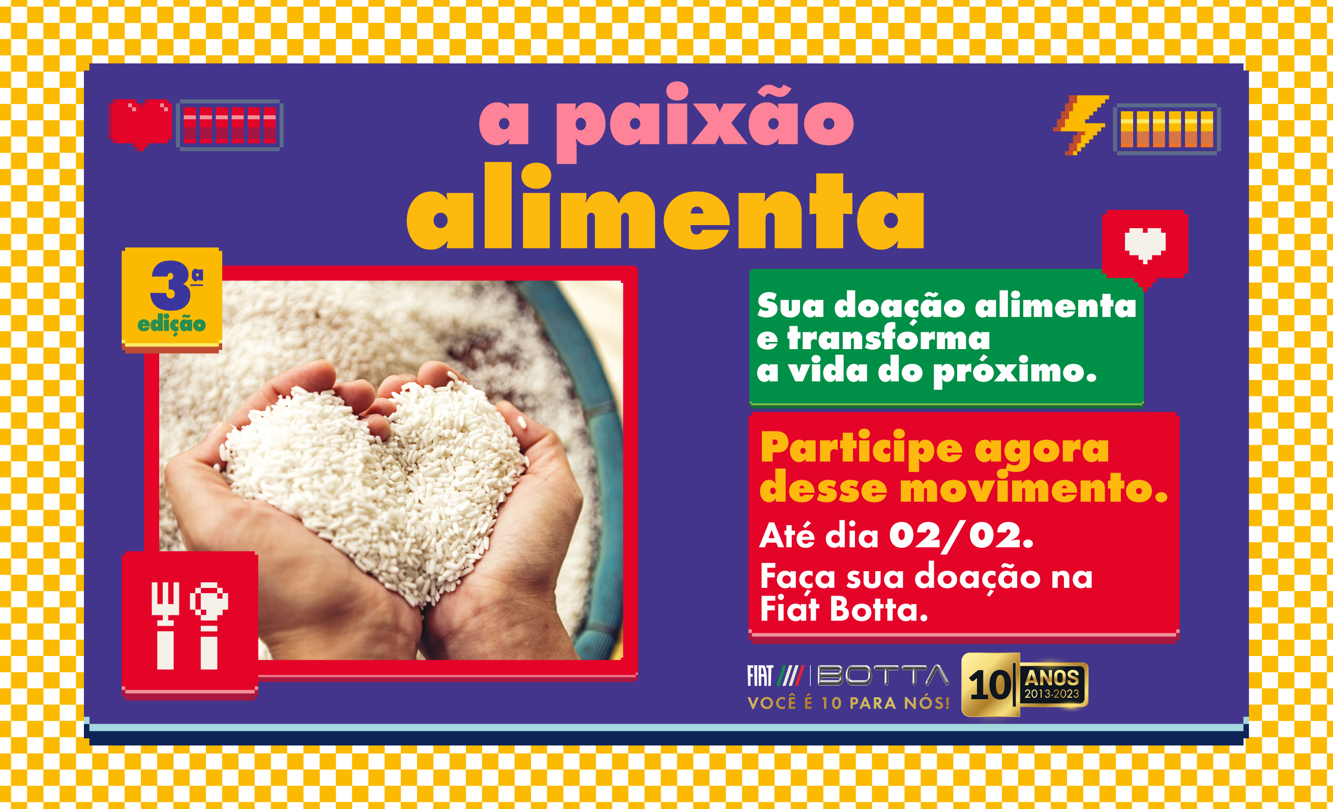 sua paixão alimenta e transforma a vida do próximo