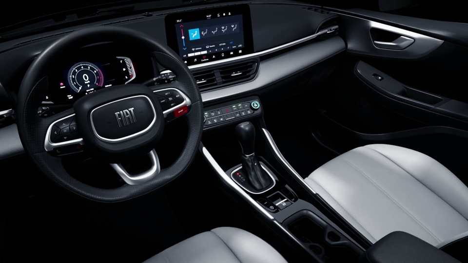 Hora de mostrar toda a sofisticação do interior do Fastback