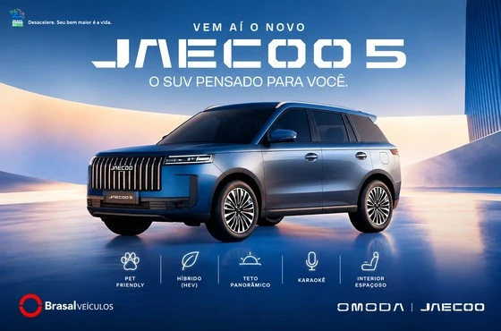 JAECOO 5: novo SUV híbrido chega a Brasília | Brasal