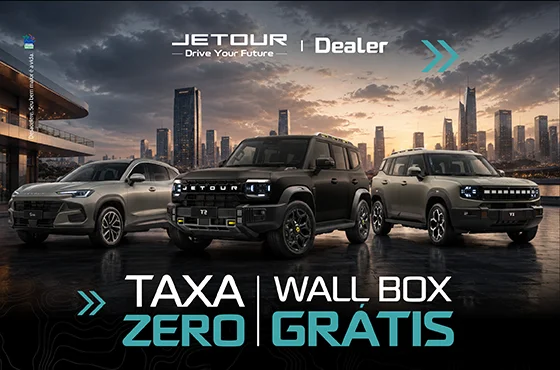 Jetour Dealer com taxa zero e wallbox grátis
