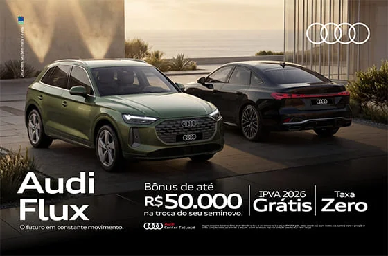 Audi Center Tatuapé: bônus, taxa zero e IPVA grátis