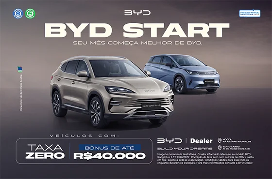 BYD Dealer tem taxa zero e bônus de até R$40 mil na troca