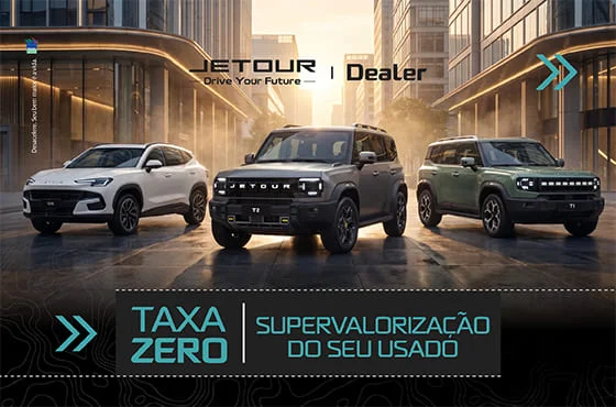 Jetour Dealer com taxa zero e bônus exclusivos