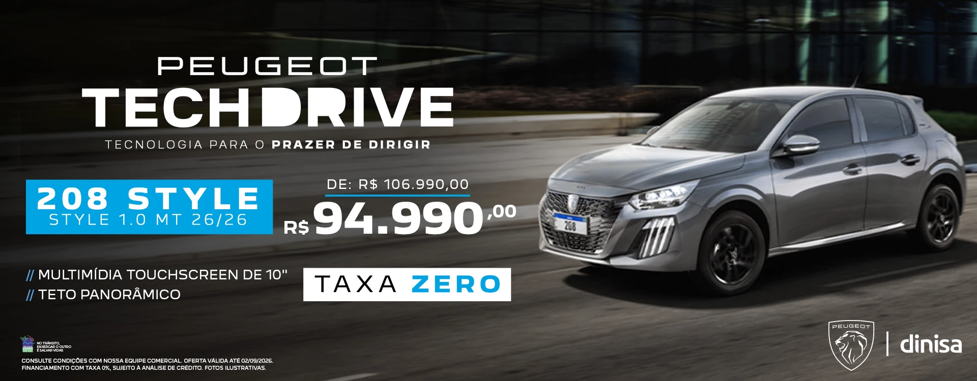 001_PeugeotDinisa_OfertasTechDrive_208STYLE_Banner_1920x750