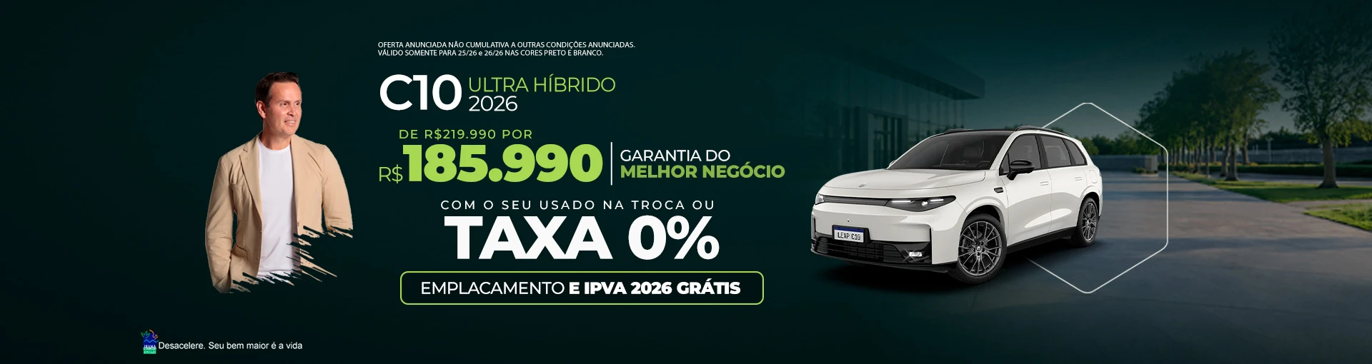 Leapmotor C10 Ultra Híbrido em Botafogo | Taxa 0% + IPVA Grátis