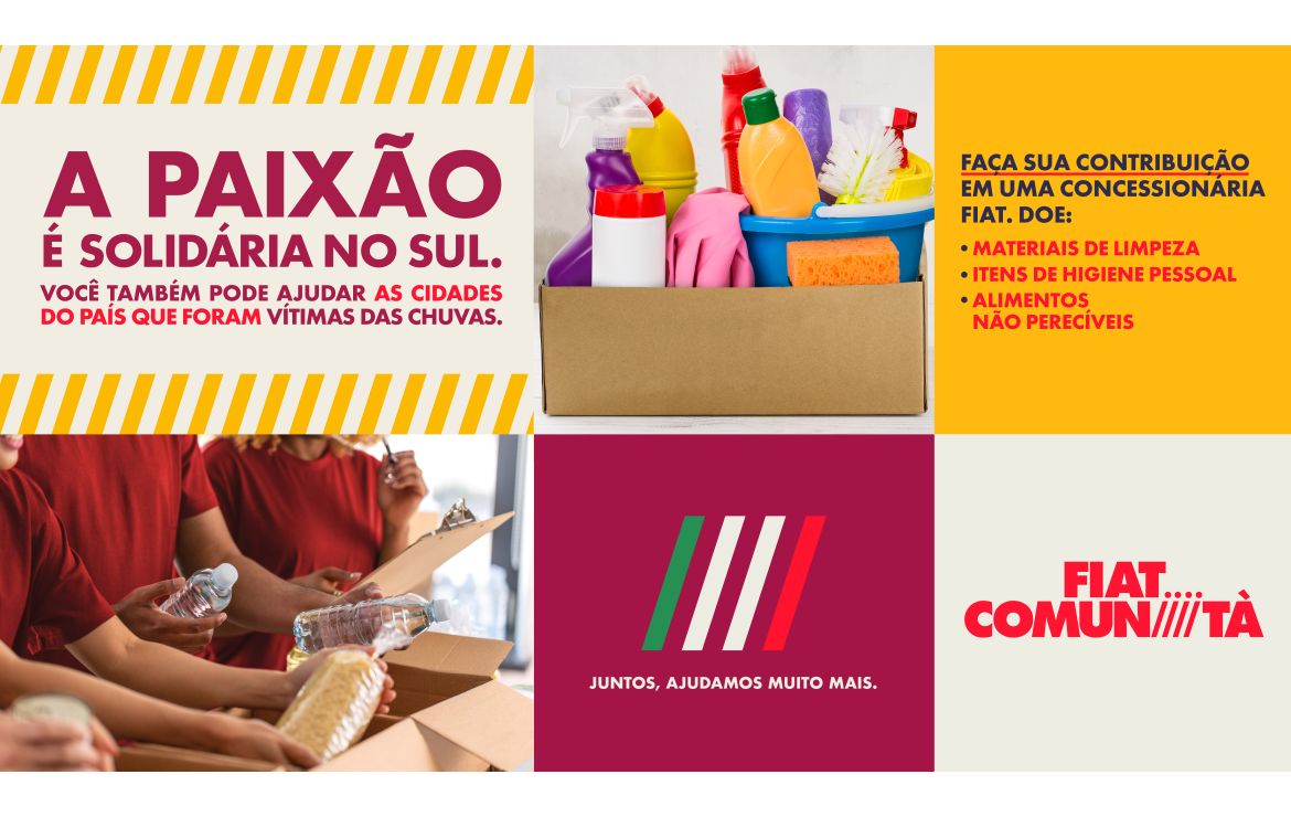 Doações serão destinadas à região mais afetada pelas chuvas