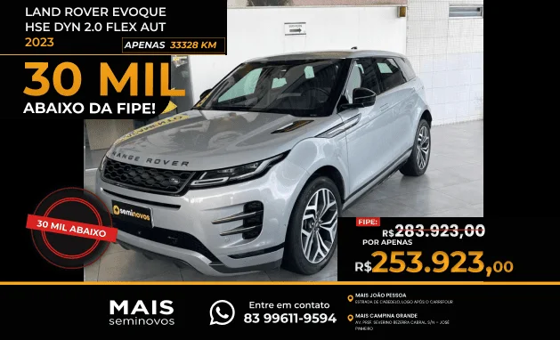 Evoque R‑Dynamic HSE - ABAIXO DA FIPE