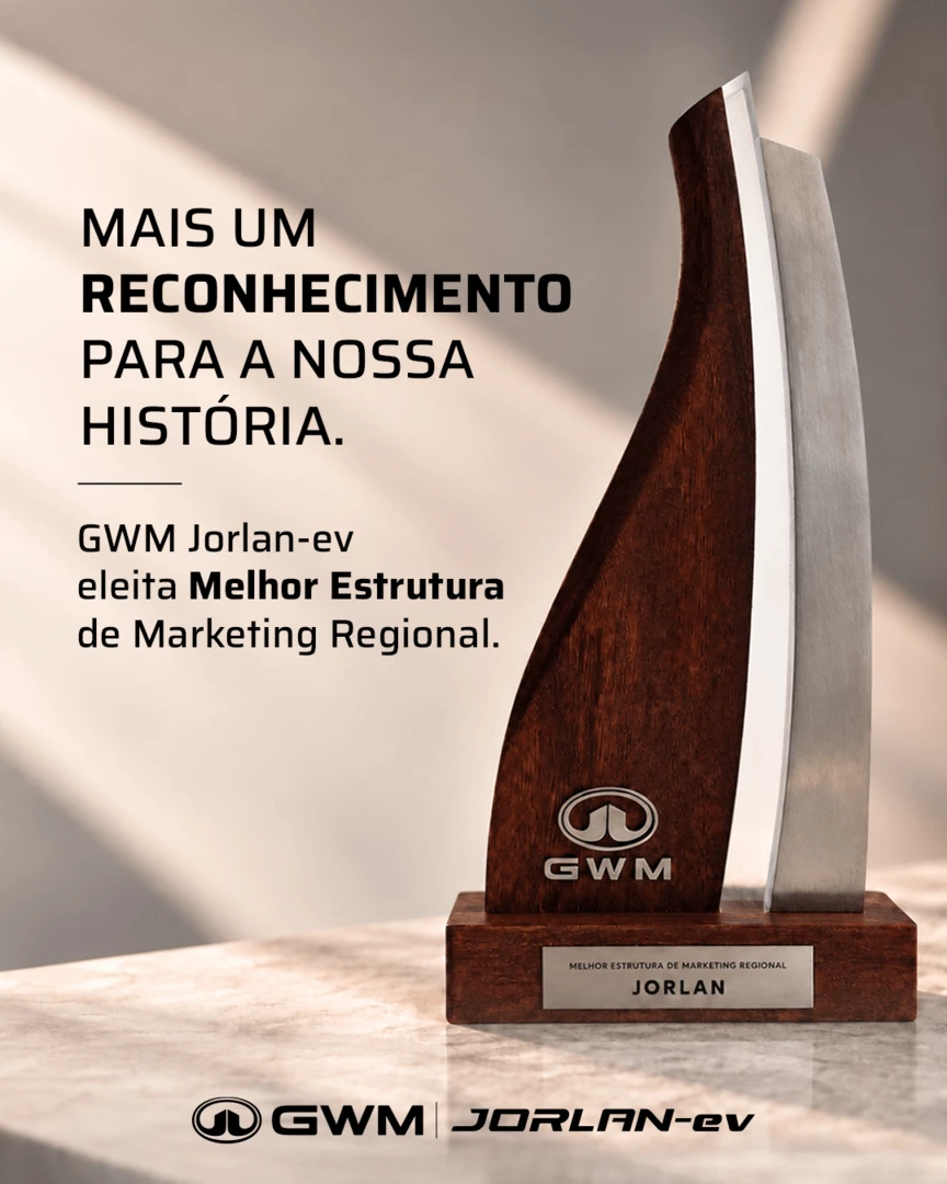 GWM Jorlan-ev é reconhecida como Melhor Estrutura de Marketing Regional