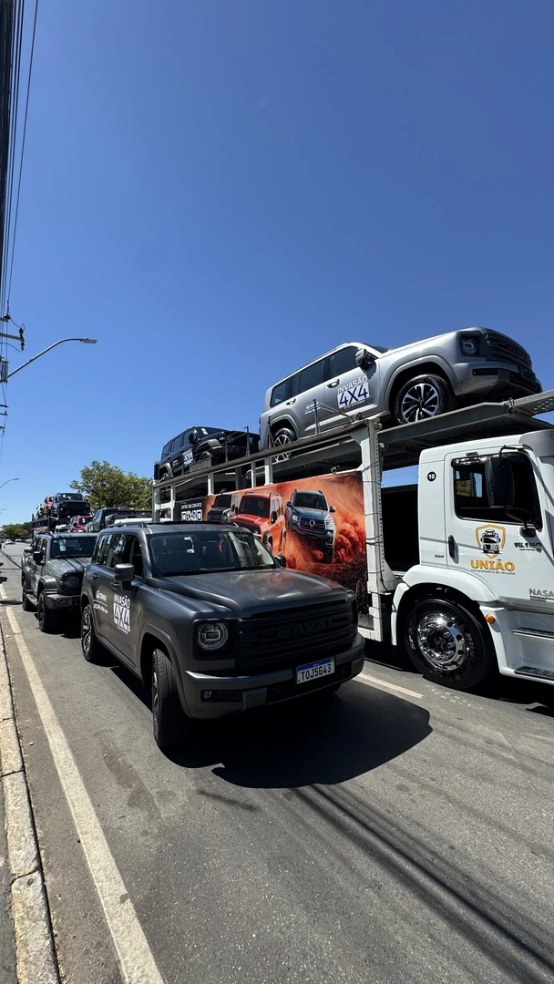 Invasão 4x4 GWM Jorlan-ev em Brasília destaca Tank 300, Haval H9 e Poer P30 em experiência off-road