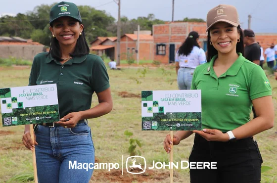 Maqcampo doa 500 mudas ao projeto “Plantando Águas”