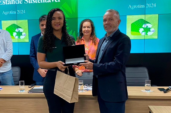 Maqcampo premiada por estande sustentável na Agrotins 2024