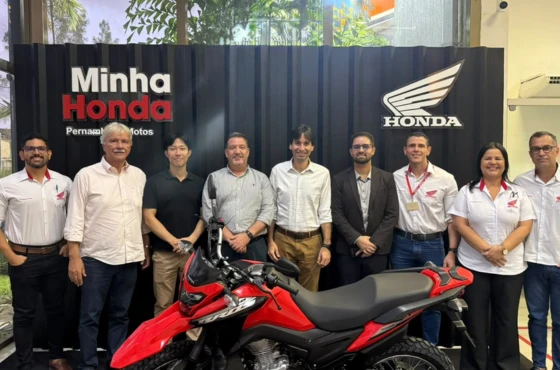Pernambuco Motos recebe André Olovics e Yoshikuni Nakamura em visita comercial
