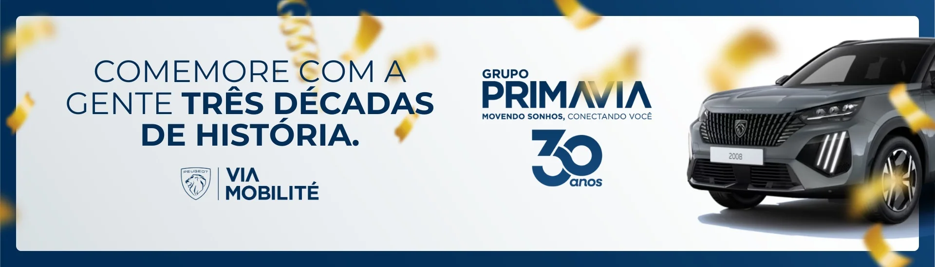Banner 30 Anos Peugeot