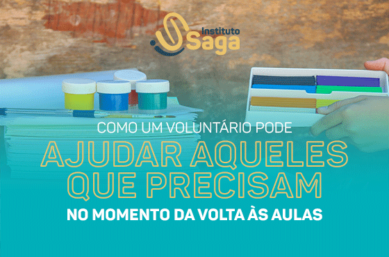 Voluntário para o início das aulas