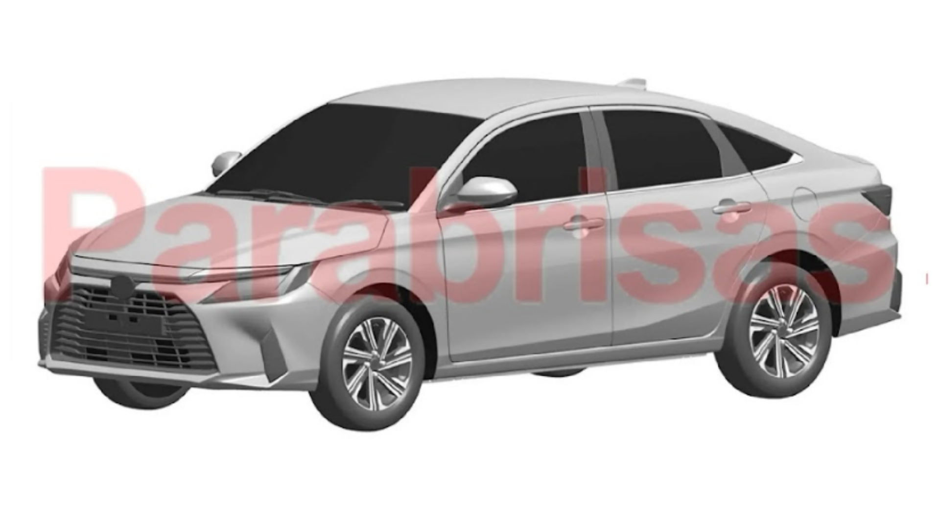 Nova geração do Toyota Yaris é patenteada na Argentina