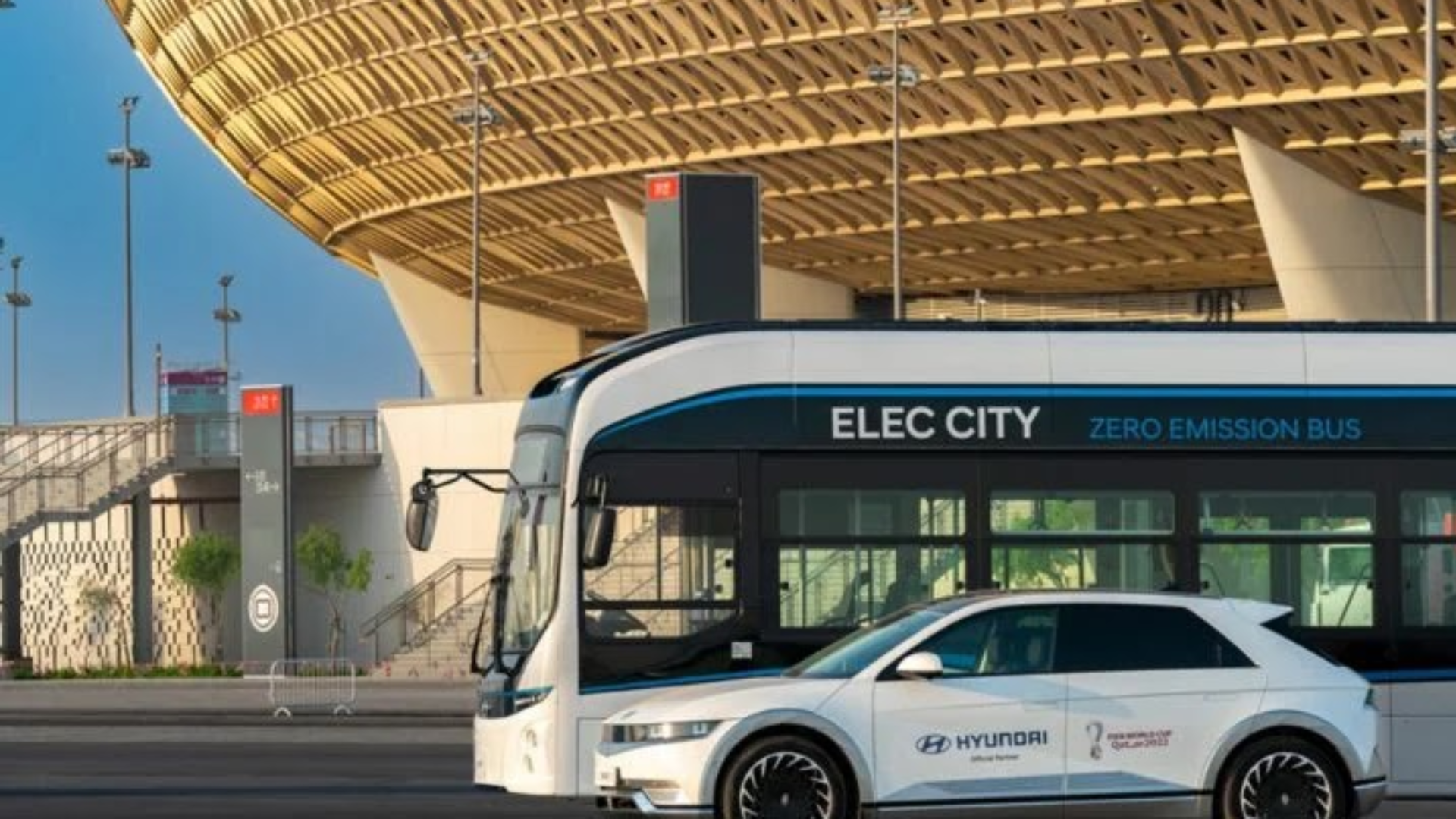 Copa do Mundo no Catar recebe carros e ônibus elétricos da Hyundai