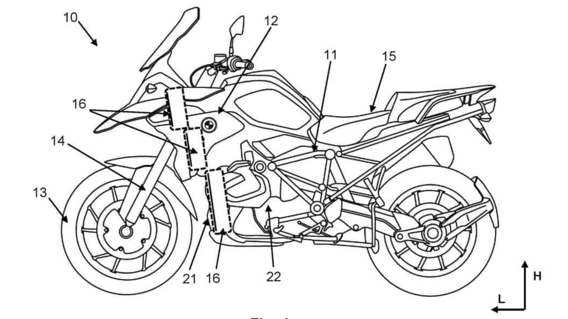 A BMW patenteou um novo sistema de aerodinâmica adaptativa para motocicletas. A BMW patenteou um novo sistema de aerodinâmica adaptativa para motocicletas.
