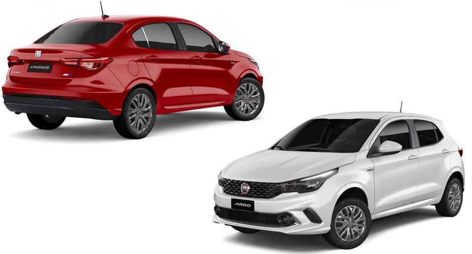 Novo Fiat Argo e Cronos 1.3 está previsto para maio