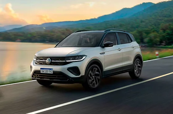 Volkswagen T-Cross 2025 está entre os SUVs mais vendidos no Brasil