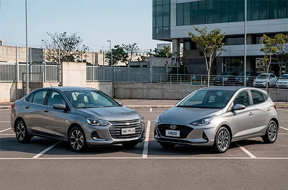 HB20 ou Onix: qual o melhor hatch para comprar em 2026?