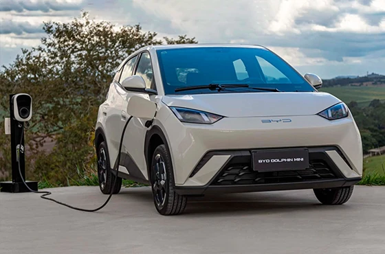 BYD Dolphin Mini para aplicativo: economize na tomada