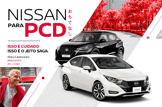 Quais são os carros da Nissan para PCD?