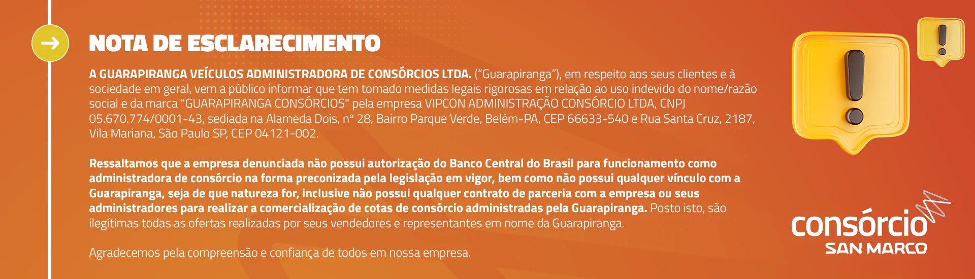 Comunicado Importante
