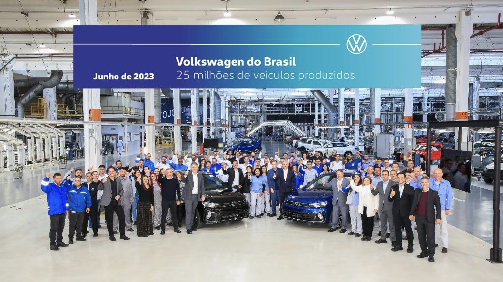 Volkswagen celebra 70 anos com 25 milhões de veículos produzidos no Brasil