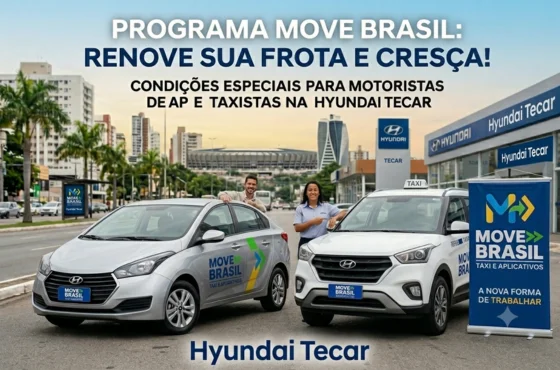 Programa Move Brasil para motoristas e taxistas