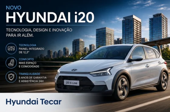 Novo Hyundai i20: tecnologia e design em destaque