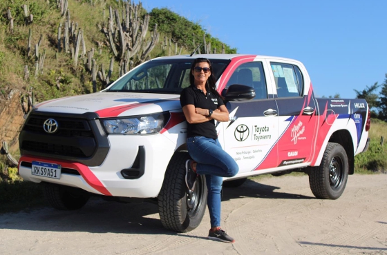 A Toyoserra apoia atletas como Monike Azevedo. A Toyoserra apoia atletas como Monike Azevedo.