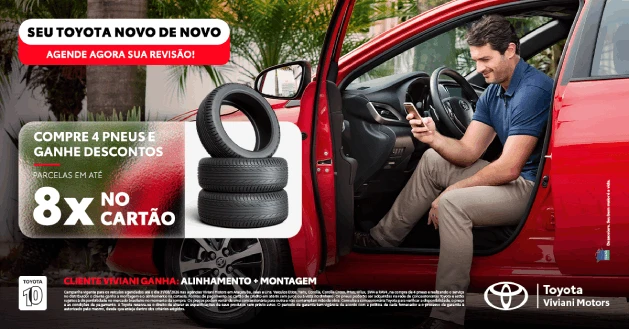 Troca de 4 pneus